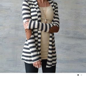 Fray Daisy long sleeve striped cardigan